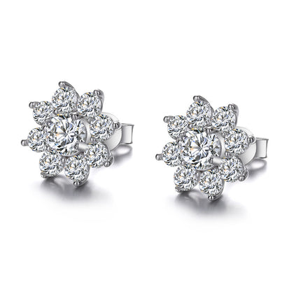 Moissanite Earring - 0.5 Carat + 0.5 Carat