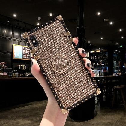 Samsung Case With Ring - Shiny Gold