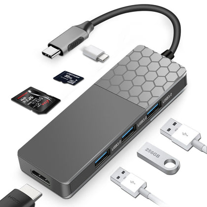 7 in 1 USB-C Multifunction Hub - Dark Grey