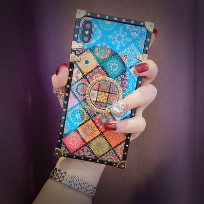 iPhone Case With Ring - Mandala