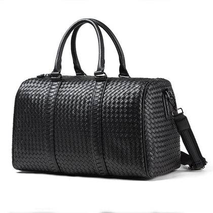 Woven Top Handle Travel Bag