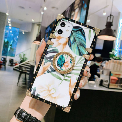iPhone Case With Ring - Leaves