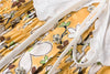 Printed Satin Dress - Yellow