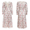 Printed Floral Satin Dress