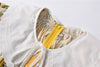 Printed Satin Dress - Yellow