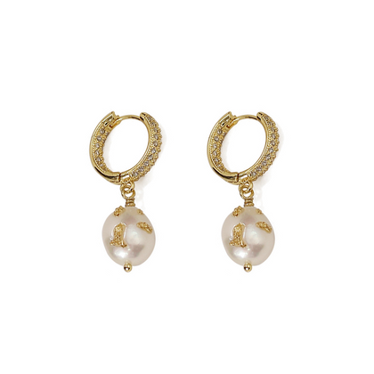 Empreinte D'amour 18K Gold Plated Marloc Pearl Earring