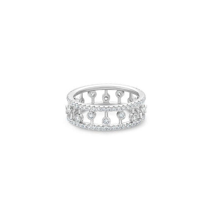 Dewdrop band in Silver - White Gold