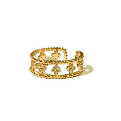 Empreinte D'amour 18K Gold Plated Clover Ring
