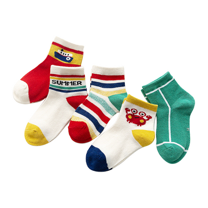 Crab & Ship Sock Set 5 in Pack