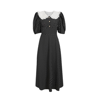 Black Polka-Dot Dress