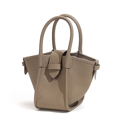Leather Top Handle Bag - Cowskin