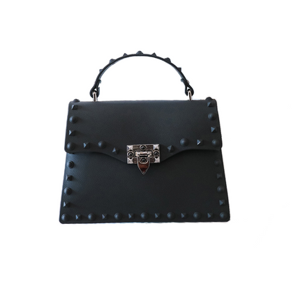 Empreinte D'amour Black Studs Top Handle Bag - Large