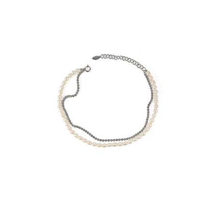 18K Gold Plated Pearls & Crystals Choker