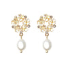 Flower Earring With Pearl