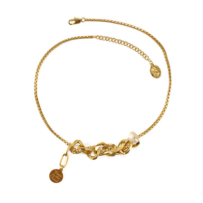 Empreinte D'amour 18K Gold Plated Marloc Q Necklace With Pearl
