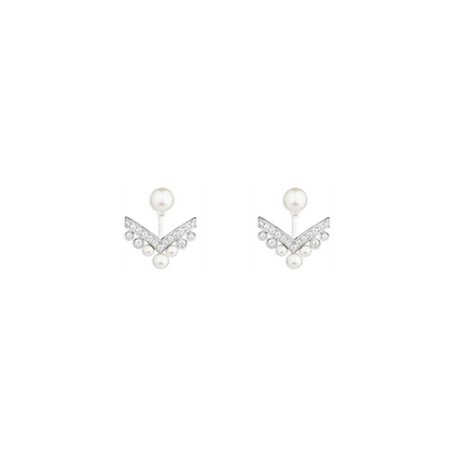 V Pearl Earring