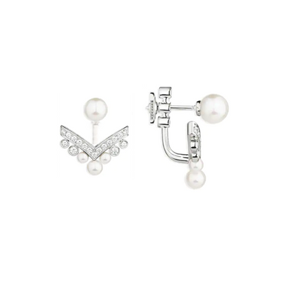 V Pearl Earring