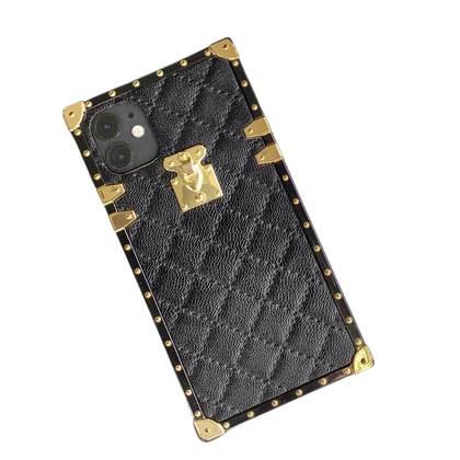 iPhone Case - Black Leather