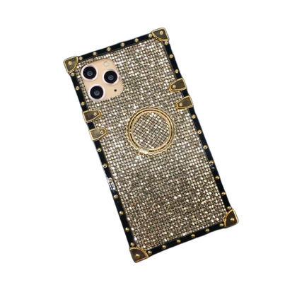 iPhone Case With Ring - Shiny Gold