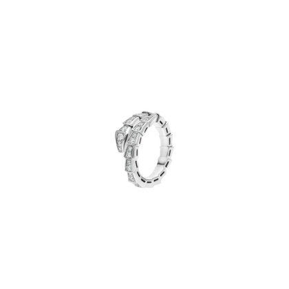 Snake Ring in V Gold - White Gold