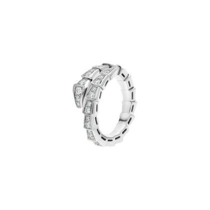 Snake Ring in V Gold - White Gold